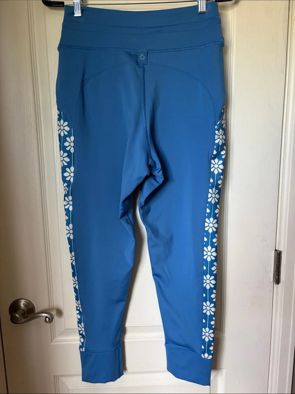 Offline by Aerie Blue Floral Side Panel Leggings XL Activewear
